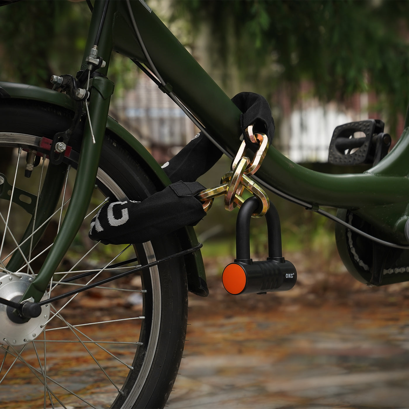 OKG Leo Series Noose Security Bike Chain Lock Motorcycle Heavy Duty Lock Moped Lock - Image 8