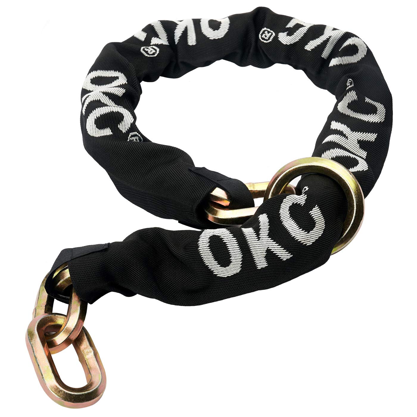 OKG Maximum Security Chain, 10 lbs, 5 ft x 1/2 in (12mm) Thick Cut Proof Chain with Hardened Steel Heavy Duty Cinch Chain Anti-Theft Hexagonal Chain for Motorcycles, Trailers, Generators (No Lock)
